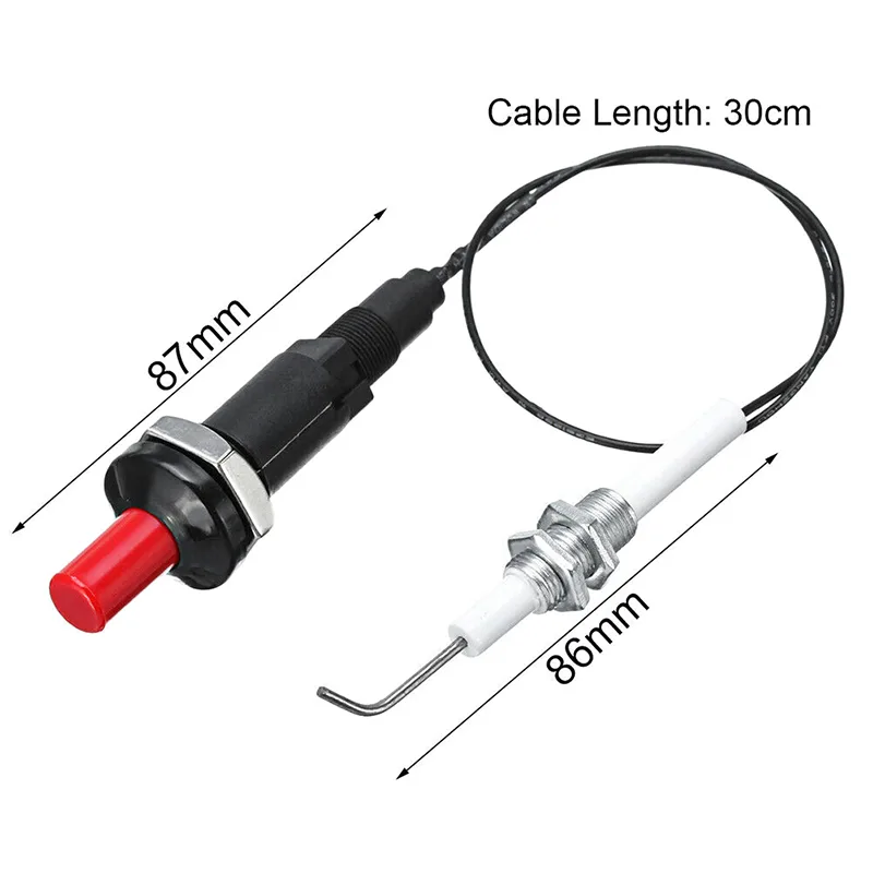 Home Cooking Set - ปุ่มกด Piezo Ignitor พร้อมสาย Spark IGNITION