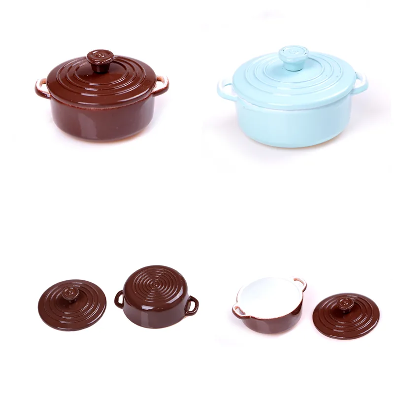 Home Cooking Set - 1:12Scale Dollhouse Miniature เครื่องครัว Ware Mini