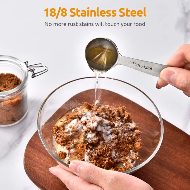 ชุดช้อนตวงสแตนเลสเกรดอาหาร 6 ช - Home Cooking Set บทวิจารณ์และราคา