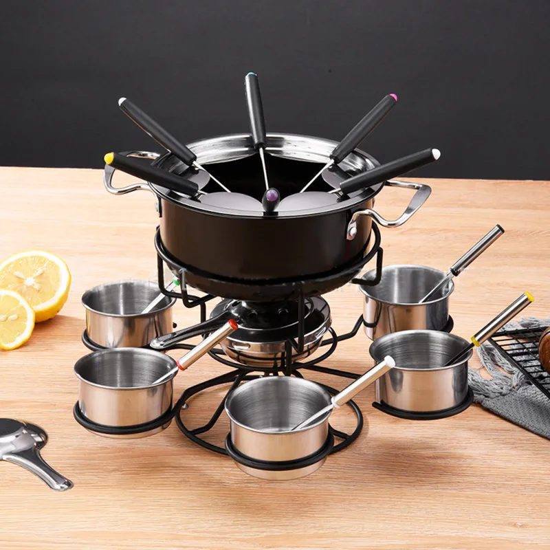 ชุดฟองดูหม้อสแตนเลสเตาเนยชีสช็ - Home Cooking Set บทวิจารณ์และราคา