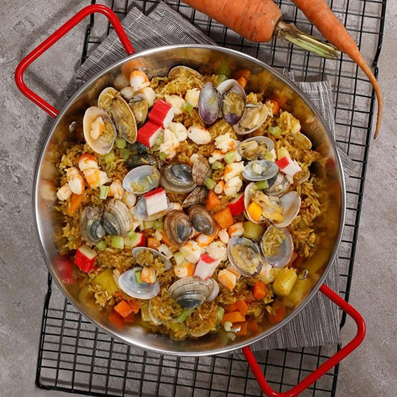 ทุกวันกระทะทนทานสเปน Paella PA - Paella Pan Steel บทวิจารณ์และราคา
