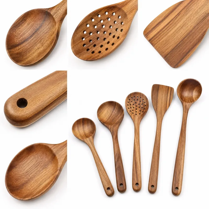 ชุดอุปกรณ์ครัวไม้ 5 ชิ้น, ช้อน - Home Cooking Set บทวิจารณ์และราคา