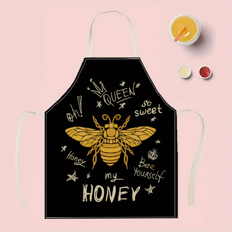 ผ้ากันเปื้อนลายผึ้งหวาน ผ้าลิน - Home Cooking Queen บทวิจารณ์และราคา