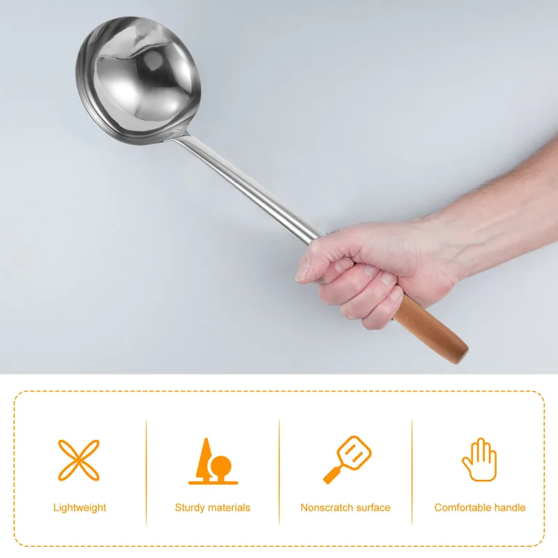 ทัพพีสแตนเลสด้ามยาวสำหรับทำอาห - Home Cooking Fried Rice บทวิจารณ์และราคา