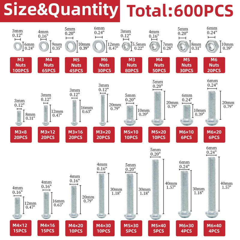 ชุดสกรู น็อต และแหวนรอง 600 ชิ - Paella Pan Steel บทวิจารณ์และราคา