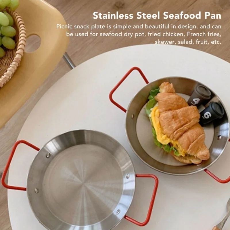 หม้อข้าวทะเลสเตนเลสหนาพิเศษ ป้ - Paella Pan Steel บทวิจารณ์และราคา
