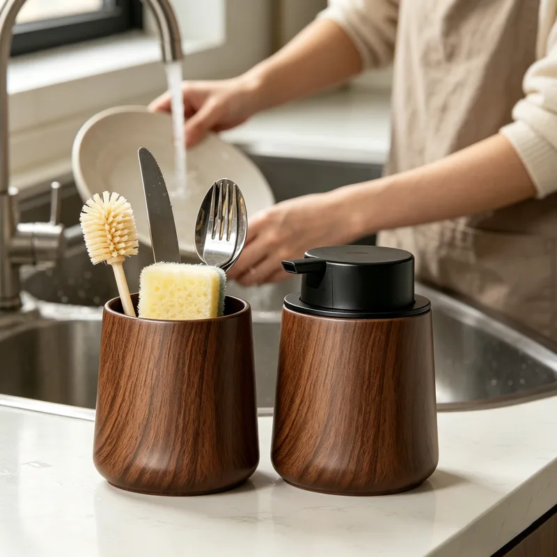 ชุดจ่ายสบู่เหลวและแก้วน้ำดีไซน - Home Cooking Set บทวิจารณ์และราคา