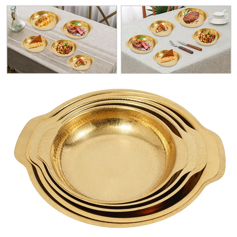 ชุดกระทะปาเอญ่า 5 ใบ สีทอง สำห - Paella Pan Steel บทวิจารณ์และราคา